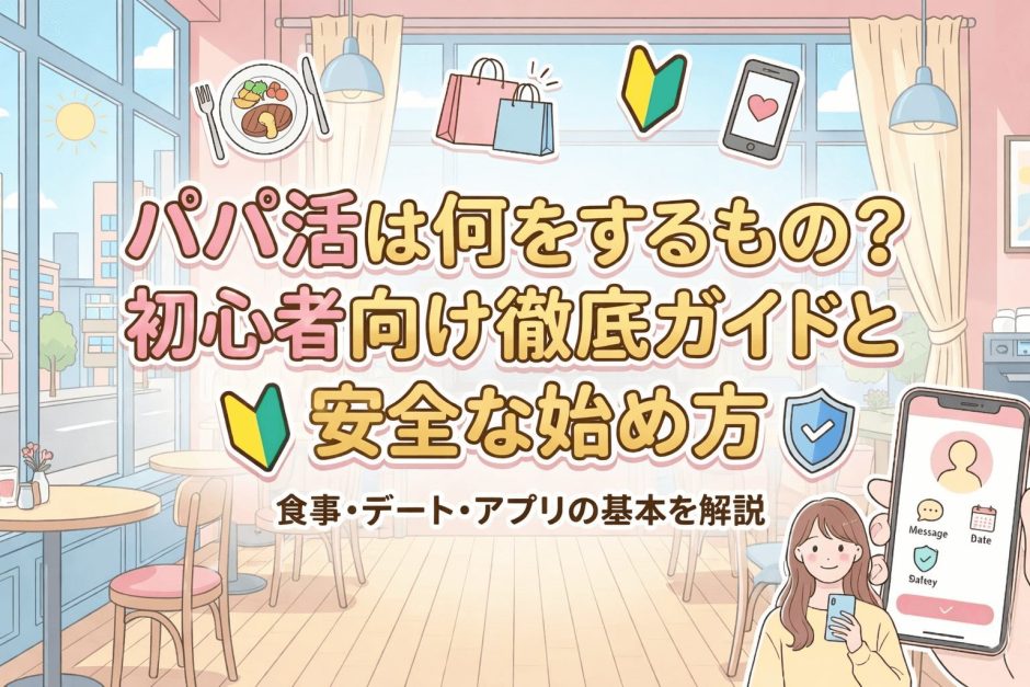 パパ活は何をするもの？初心者向け徹底ガイドと安全な始め方