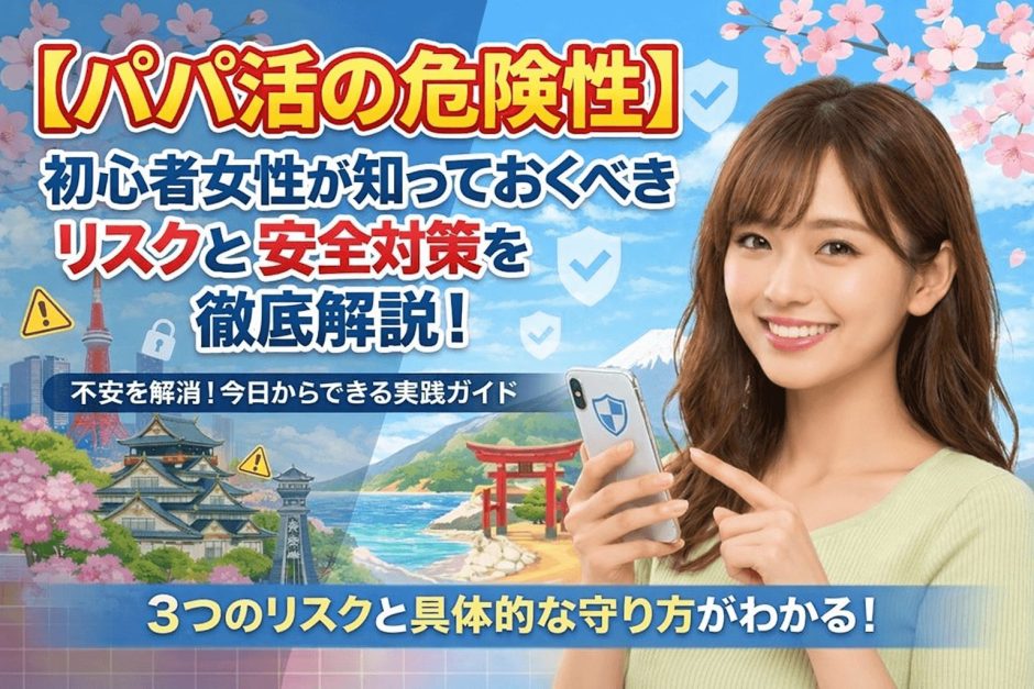 【パパ活の危険性】初心者女性が知っておくべきリスクと安全対策を徹底解説！
