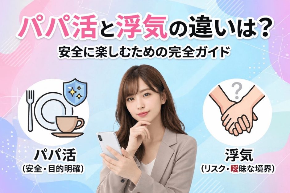 パパ活と浮気の違いは？安全に楽しむための完全ガイド