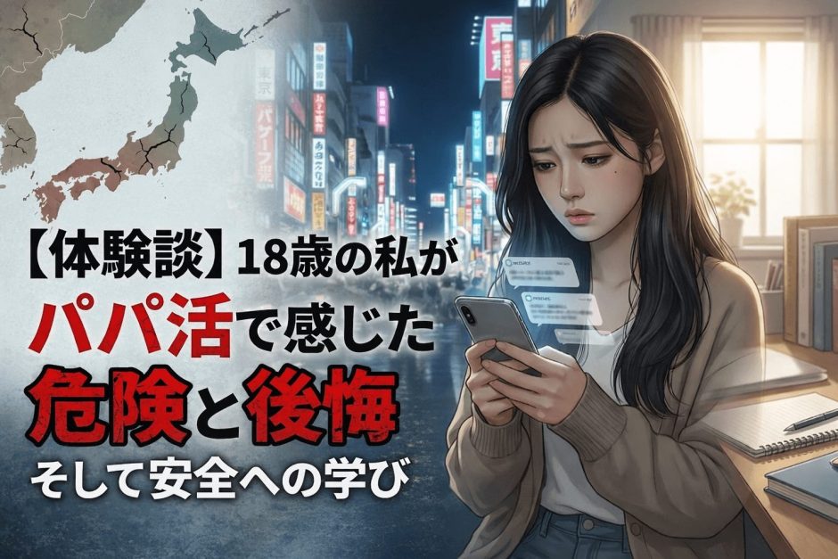 【体験談】高校生の私がパパ活で感じた危険と後悔、そして安全への学び