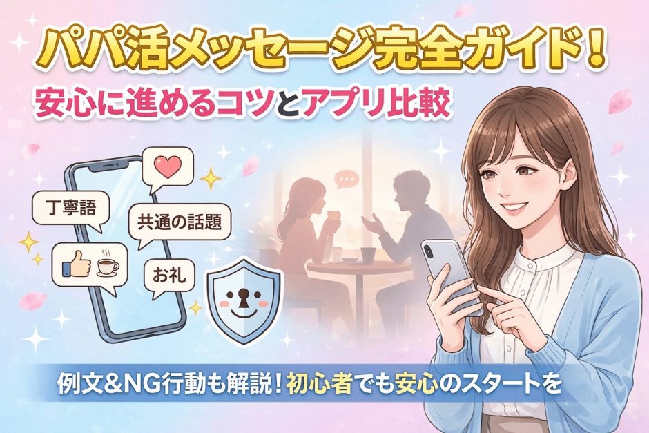 パパ活メッセのやり取り完全ガイド！安心に進めるコツとおすすめアプリ比較ガイド