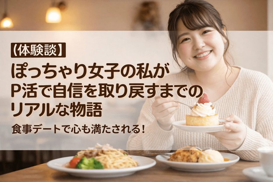 【体験談】ぽっちゃり女子の私がP活で自信を取り戻すまでのリアルな物語