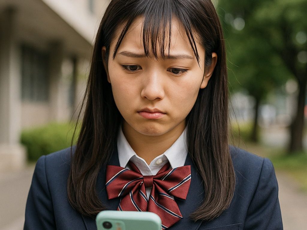 パパ活に不安を持つ高校生